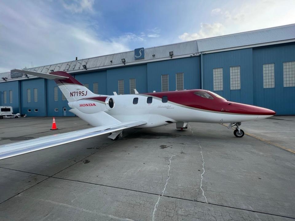 Flying on Volato's $5 million HondaJet.