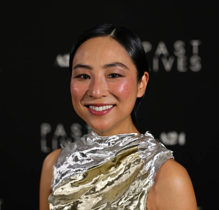 Greta Lee attends the "Past Lives" New York Screening at The Metrograph on May 31, 2023 in New York City