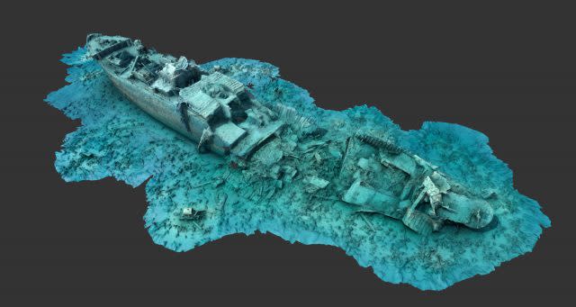 A 3D survey of the SS Thistlegorm (University of Nottingham/PA)