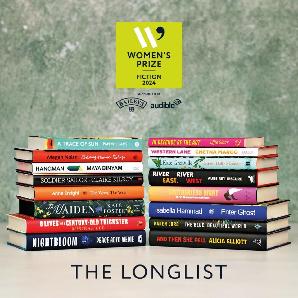 The 16 books on the longlist (Women’s Prize Trust)