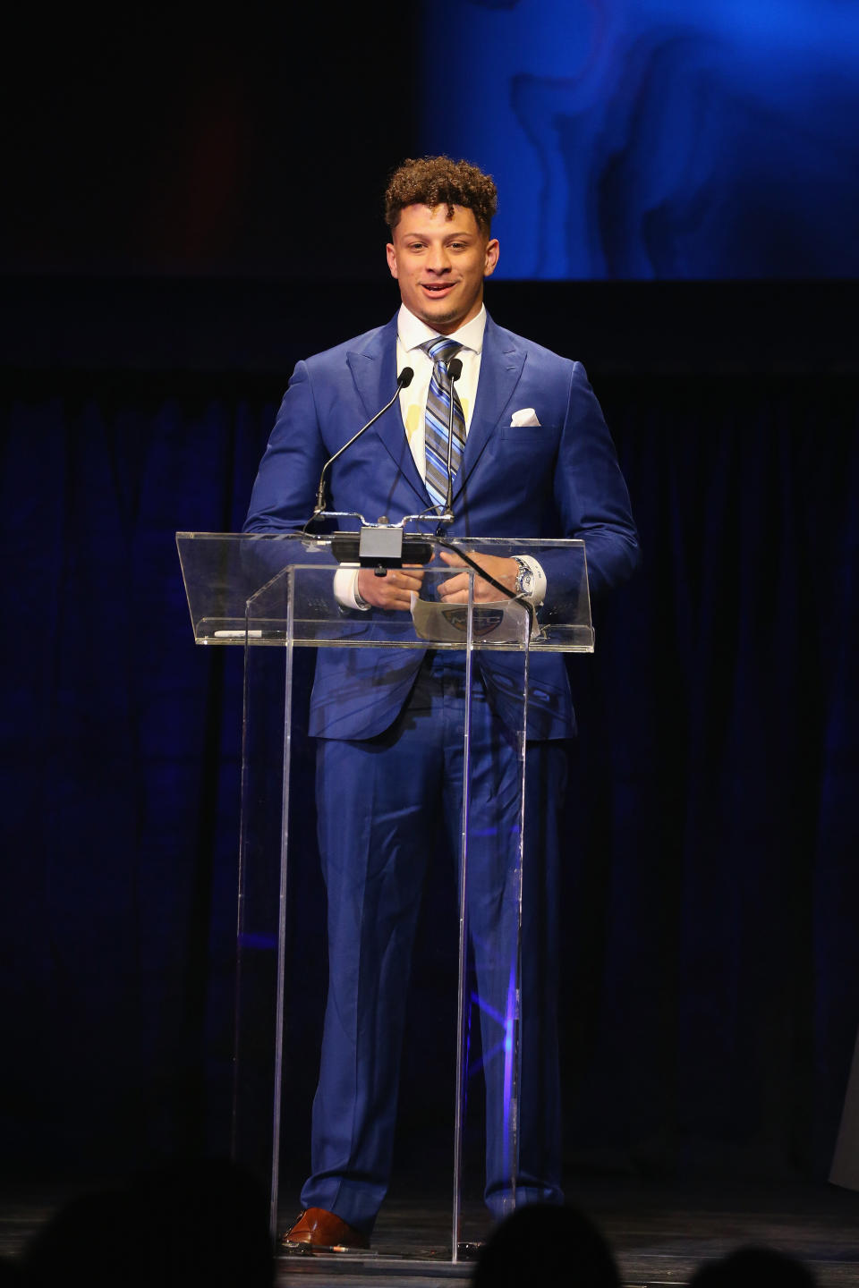 Mahomes at the 82nd annual Maxwell Football Club Awards in Atlantic City, New Jersey, on March 8, 2019.