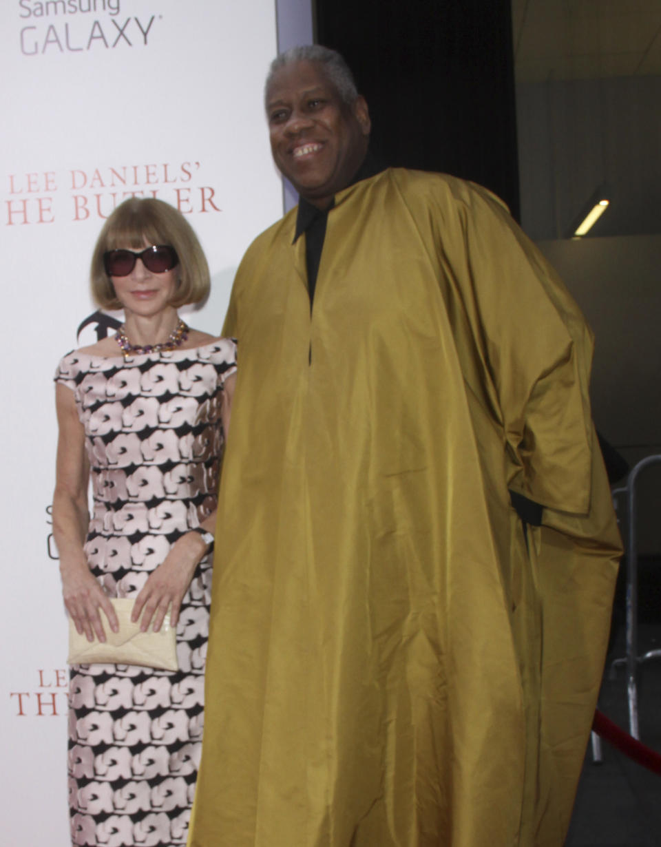 **FILE PHOTO** Andre Leon Talley Has Passed Away at 73. August 05, 2013 Anna Wintour, Andre Leon Talley attend the New York premiere of Weinstein Company Lee Daniel's The Butler at the Ziegfeld in New York City.Credit:RW/MediaPunch Inc /IPX