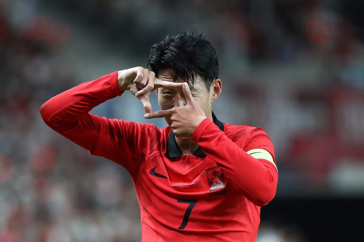 Son Heung-min suffered a left-eye fracture that left him in a race against time to be fit for the World Cup  (Getty Images)