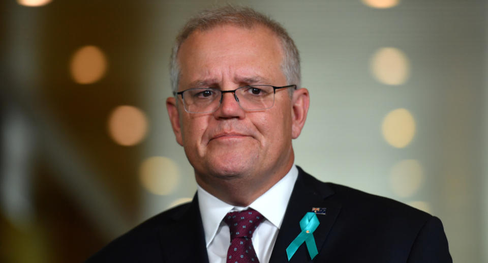 Photo shows Scott Morrison.