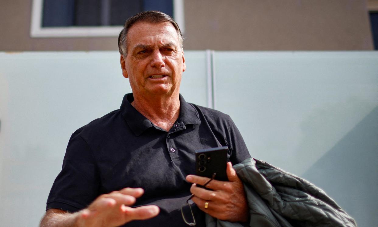 <span>Jair Bolsonaro in Brasilia in February.</span><span>Photograph: Adriano Machado/Reuters</span>