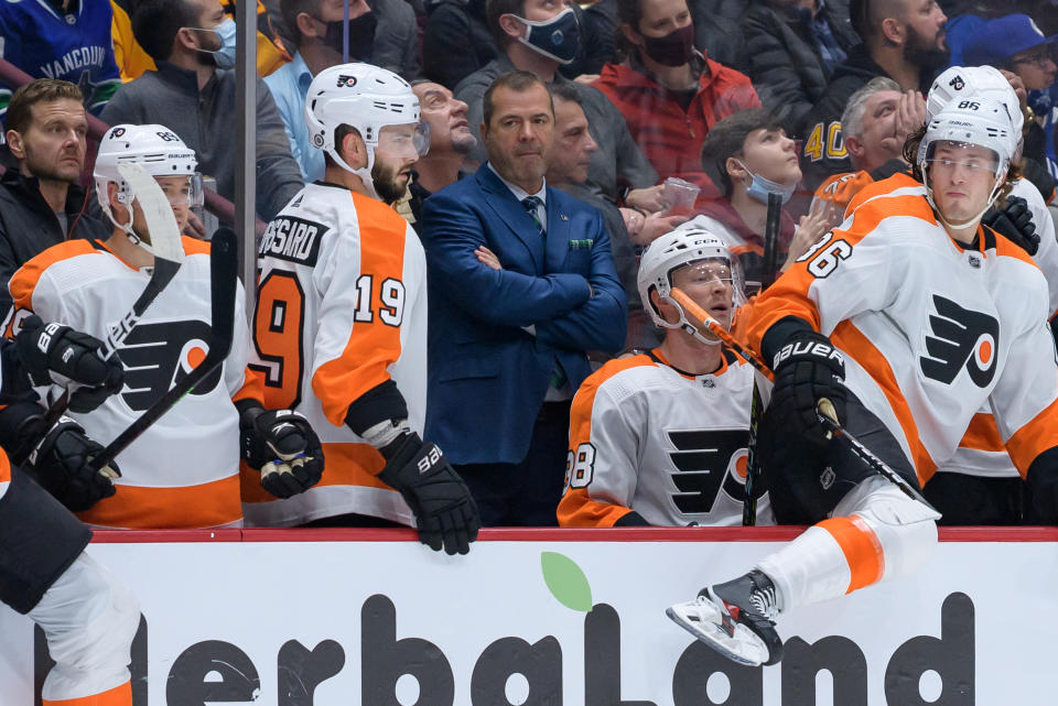 The Philadelphia Flyers have parted ways with head coach Alain Vigneault. (Photo by Derek Cain/Icon Sportswire via Getty Images)