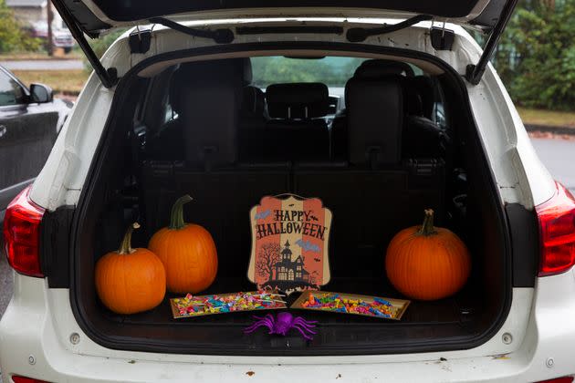 This file photo shows an example of a decorated car for a 