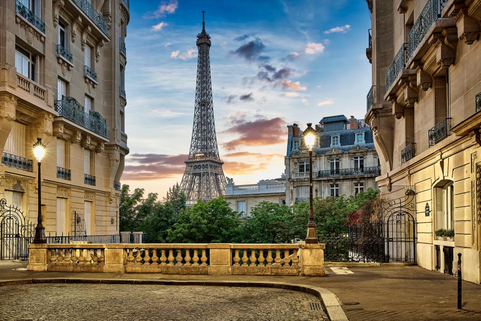 Paris view of Eiffel Tower