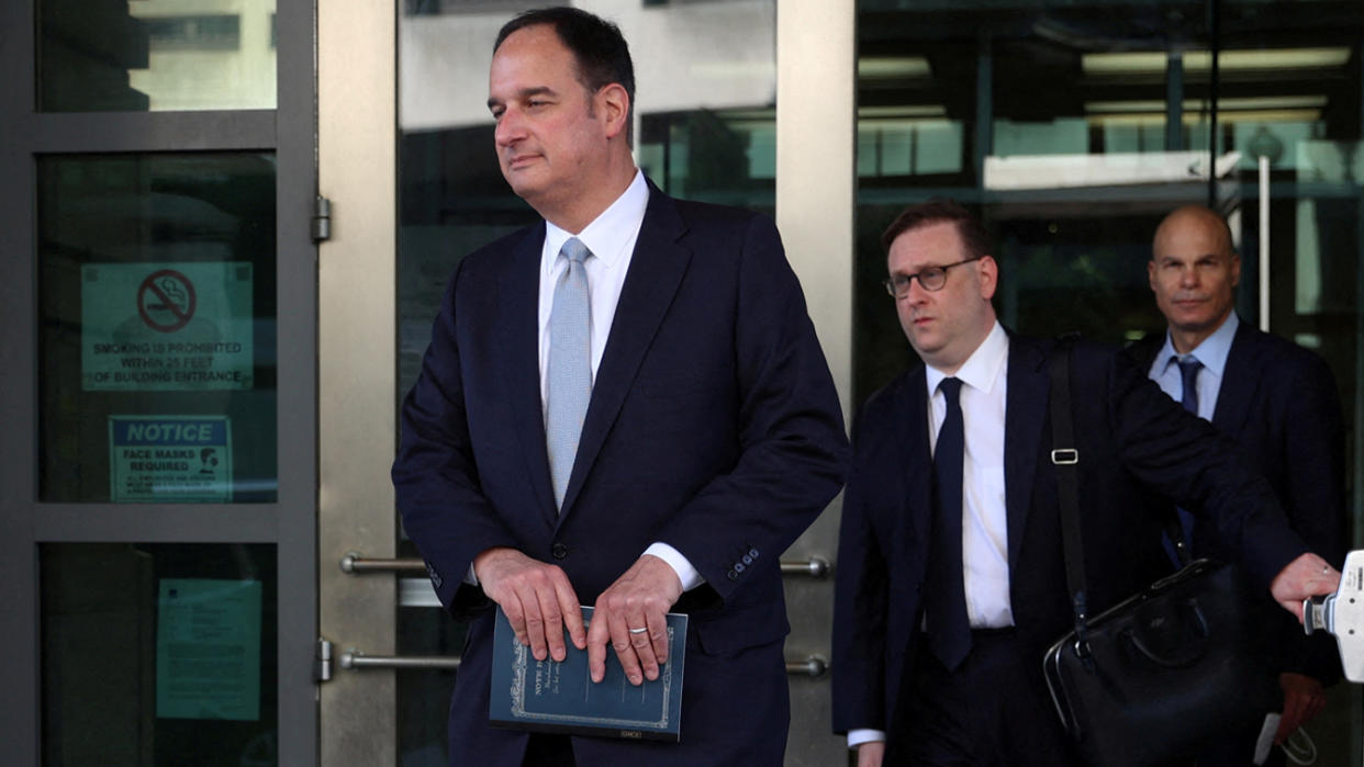 Attorney Michael Sussmann leaves the Washington, D.C., district courthouse.