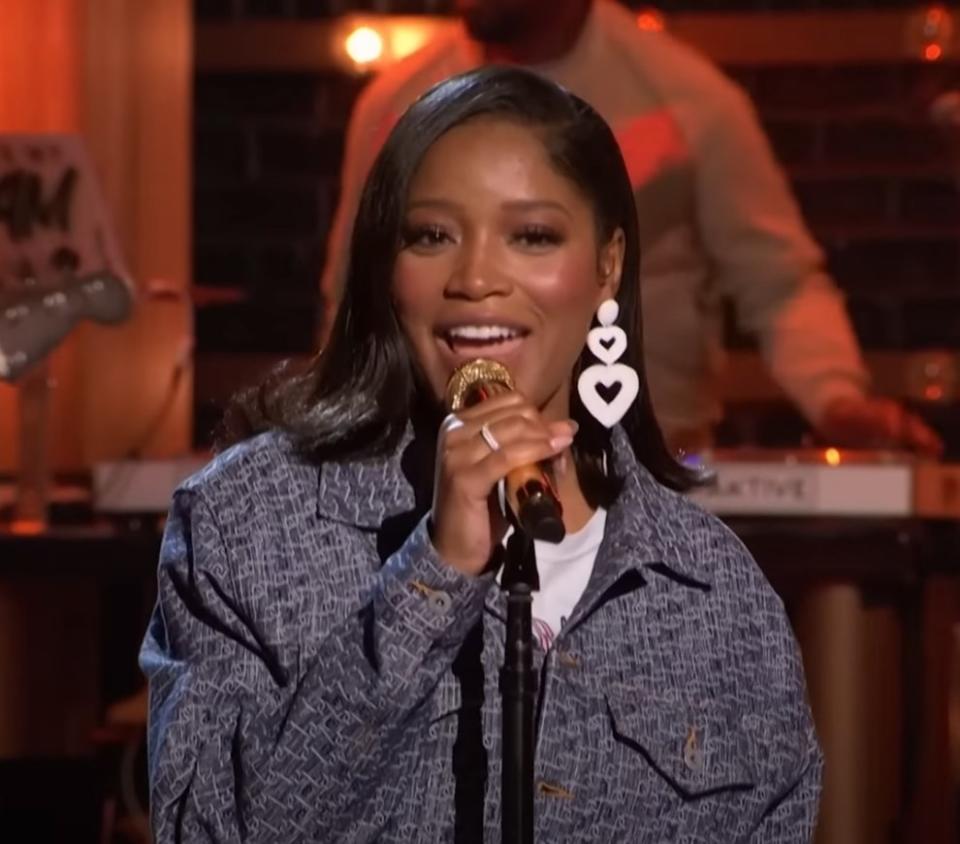 Keke Palmer sings "Don't Start Now" on "The Tonight Show"