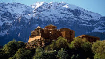 <b>Kasbah du Toubkal</b><br>Built on the ruins of an ancient kasbah Kasbah du Toubkal is a dramatic getaway in the Atlas Mountains.