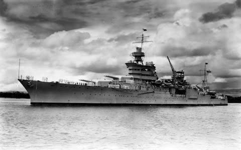 USS Indianapolis in Pearl Harbor, USA, in 1937 - Credit: EPA/US Navy HANDOUT