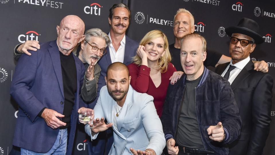 Jonathan Banks, Peter Gould, Tony Dalton, Michael Mando, Rhea Seehorn, Patrick Fabian, Bob Odenkirk, and Giancarlo Esposito