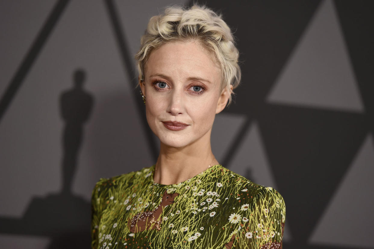 Good match: British star Andrea Riseborough stars opposite Emma Stone in Battle of the Sexes: Jordan Strauss/Invision/AP