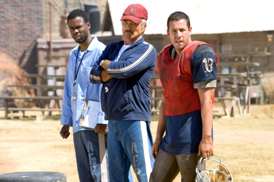 THE LONGEST YARD, Chris Rock, Burt Reynolds, Adam Sandler, 2005, (c) Paramount/courtesy Everett Coll