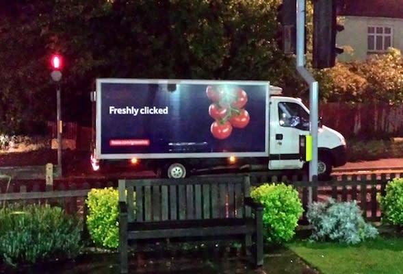 badly parked van