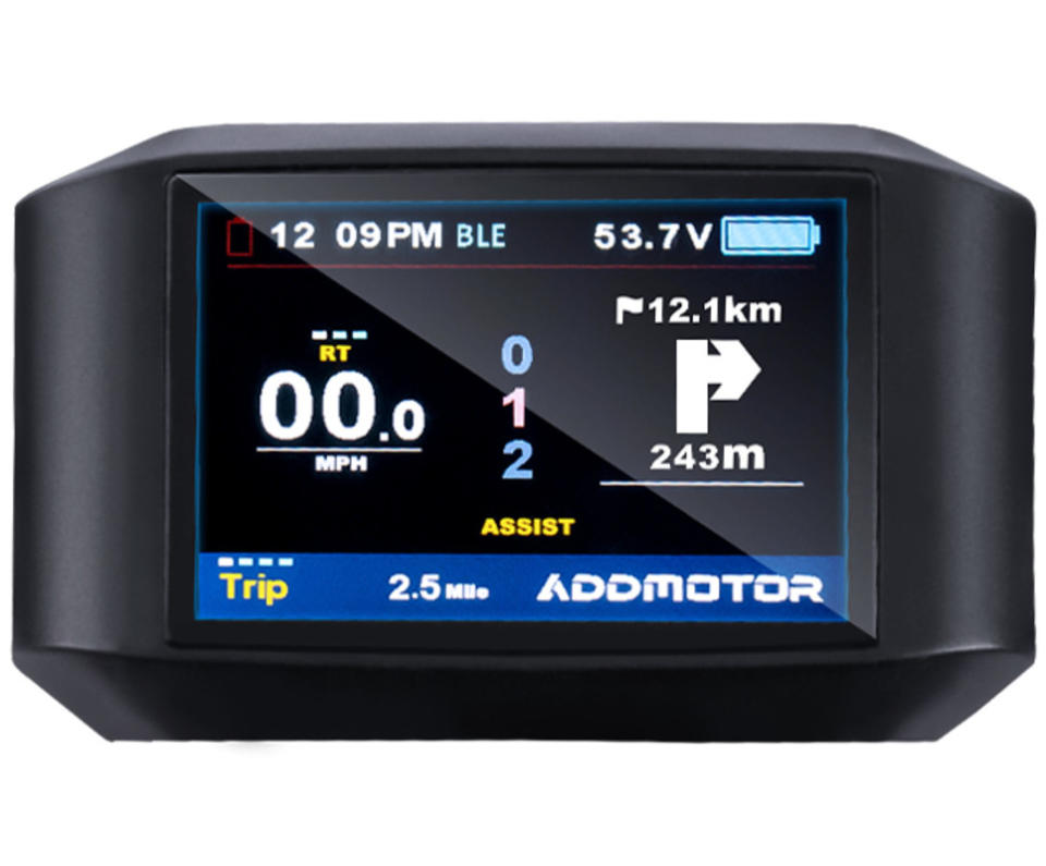 The 5-inch LCD will have you navigating the backcountry with ease.<p>Addmotor</p>
