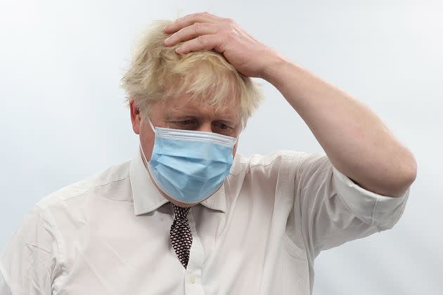 Legal experts have poured cold water on Boris Johnson's defence of party-gate.  (Photo: IAN VOGLER via Getty Images)