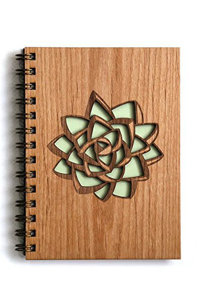 <p>$29</p><p><a class="link " href="https://www.amazon.com/Succulent-Notebook-Birthday-Gratitude-Handmade/dp/B01DTF0MLY/ref=pd_ybh_a_28" rel="nofollow noopener" target="_blank" data-ylk="slk:SHOP NOW;elm:context_link;itc:0;sec:content-canvas">SHOP NOW</a></p><p>Give her a place to write down all of her brilliant ideas with this sustainably-sourced, hand-bound journal.</p>
