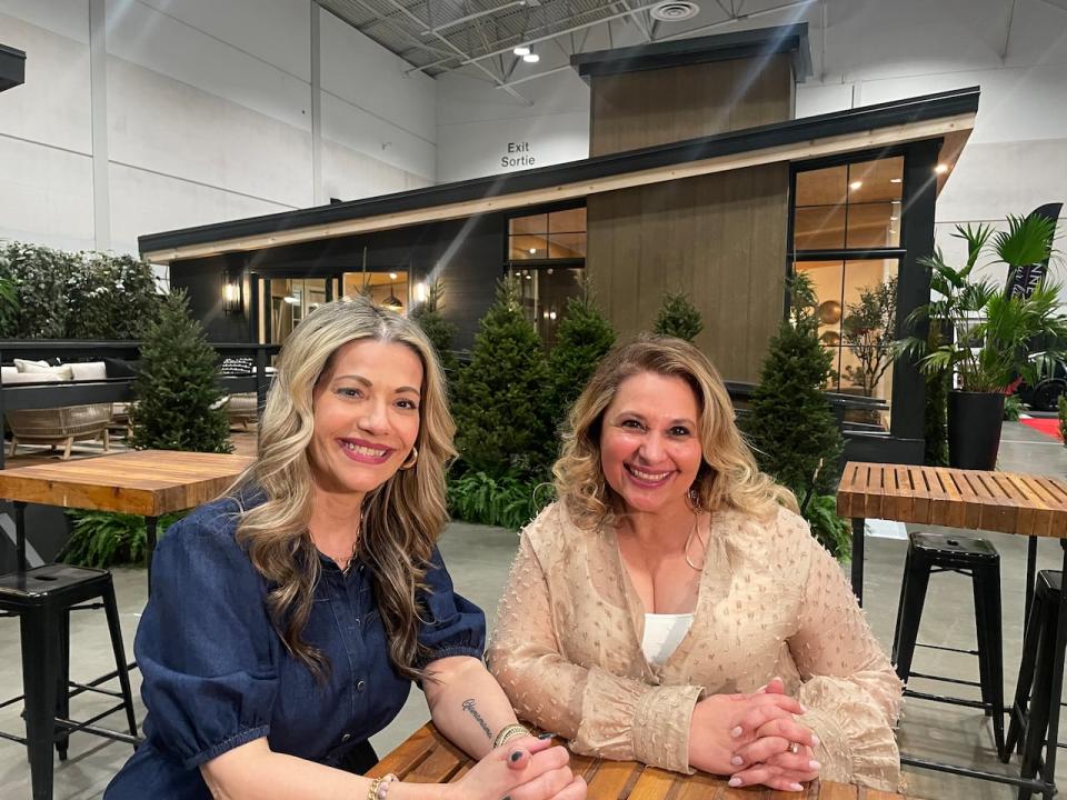 Christine de Costa, left, and Maria Perketa, right, co-designed the national home show's feature home and garden suite. Perketa says featuring a garden suite shows a change in the way people are living, and the industry is responding.