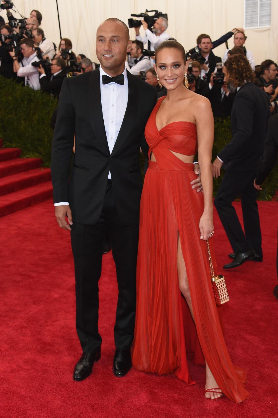 <h1 class="title">Derek Jeter in Rag & Bone and Hannah Davis in J. Mendel</h1><cite class="credit">Photo: Getty Images</cite>