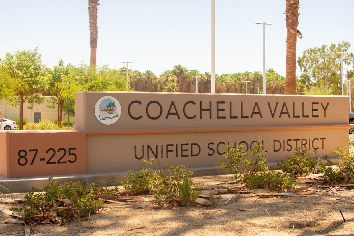 The Coachella Valley Unified school board is weighing campus security options.