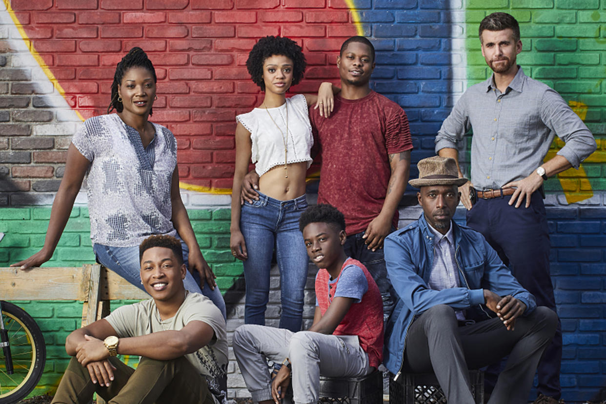 The cast of <em>The Chi</em>. (Photo: Mathieu Young/Showtime)