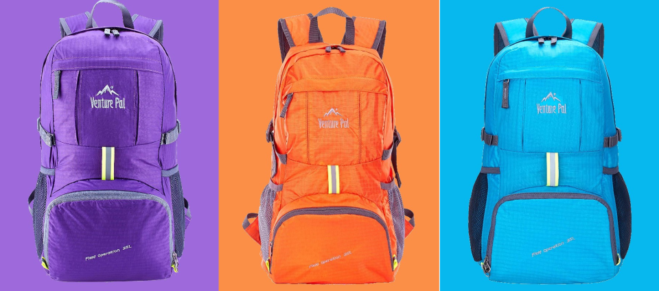 Venture Pal Lightweight Packable Durable Travel Hiking Backpack. (Photo: Amazon)