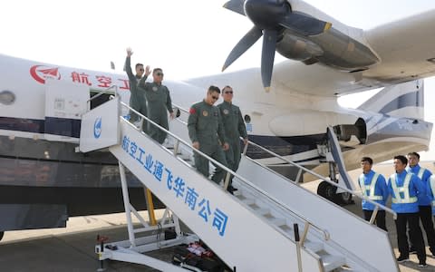 AG600 amphibious aircraft China   - Credit: VCG