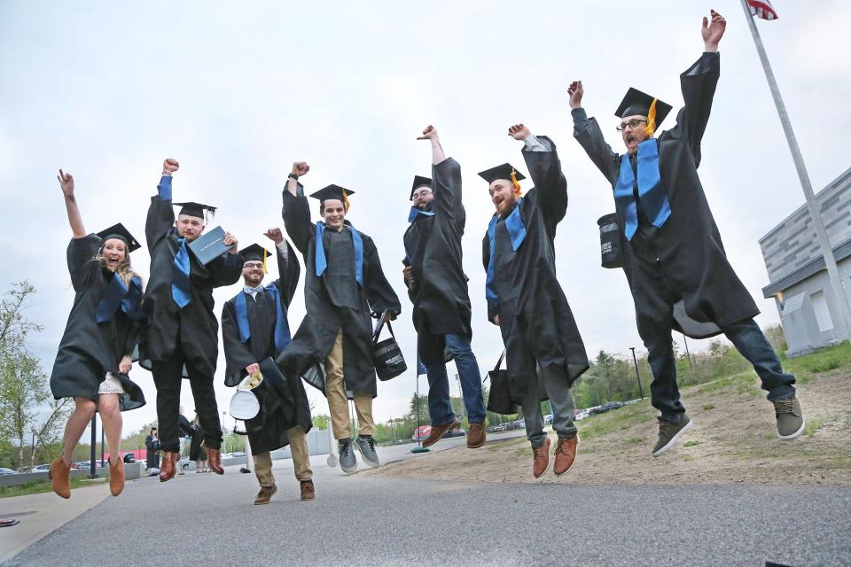 York County Community College’s Class of 2024 basks in the joy of achievement, marking a new beginning post-commencement on May 17, 2024.