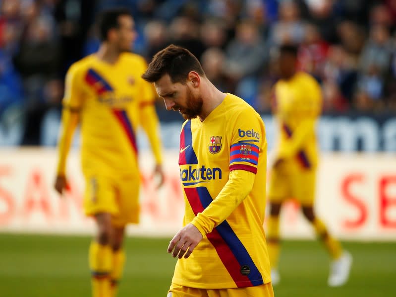 Lionel Messi durante un partido de La Liga ante el Leganés en el estadio municipal de Butarque