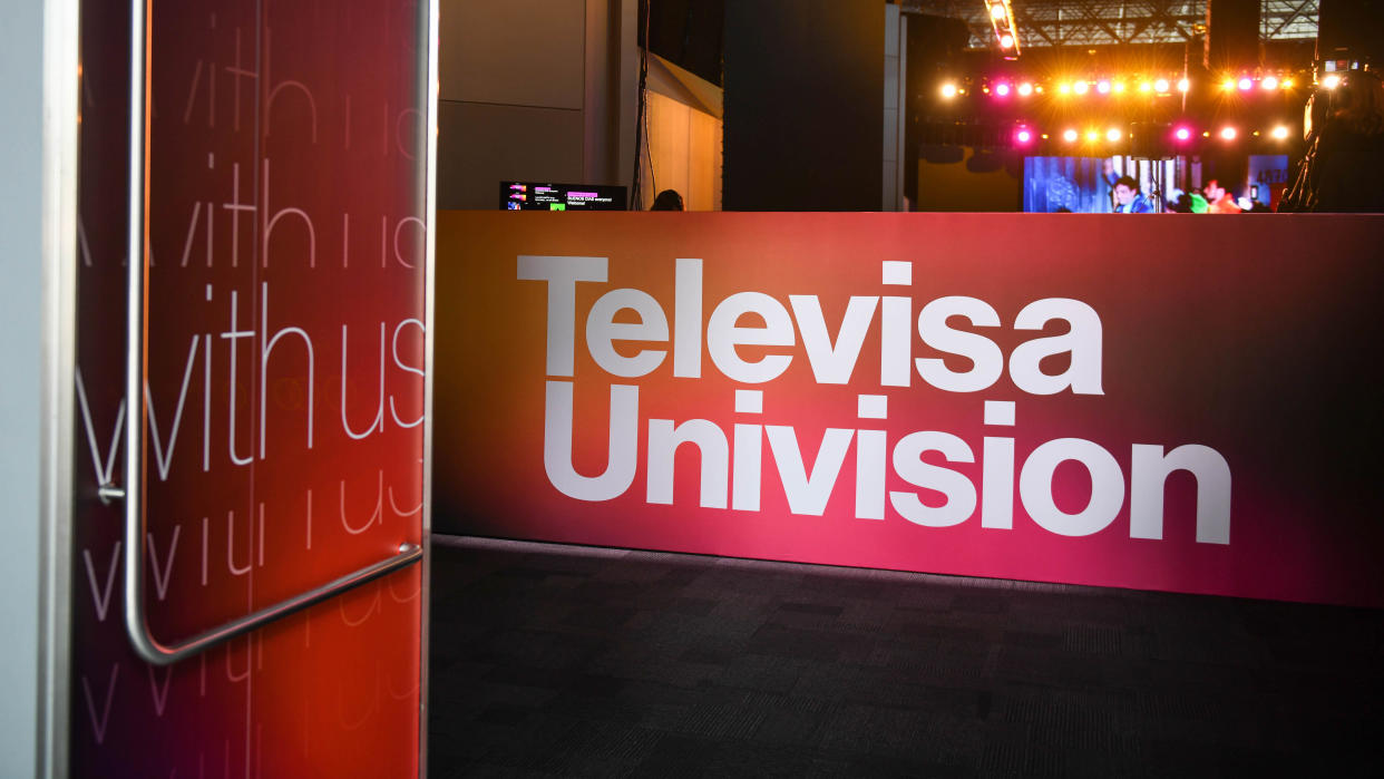  TelevisaUnivision branding activation during the company's 2022 Upfront. 