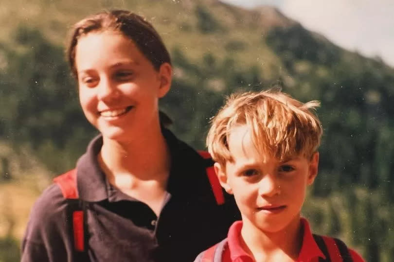 James and Kate Middleton as children