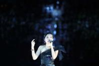 Gold Coast 2018 Commonwealth Games - Closing ceremony - Carrara Stadium - Gold Coast, Australia - April 15, 2018 - Singer Dami Im performs during the closing ceremony. REUTERS/Athit Perawongmetha