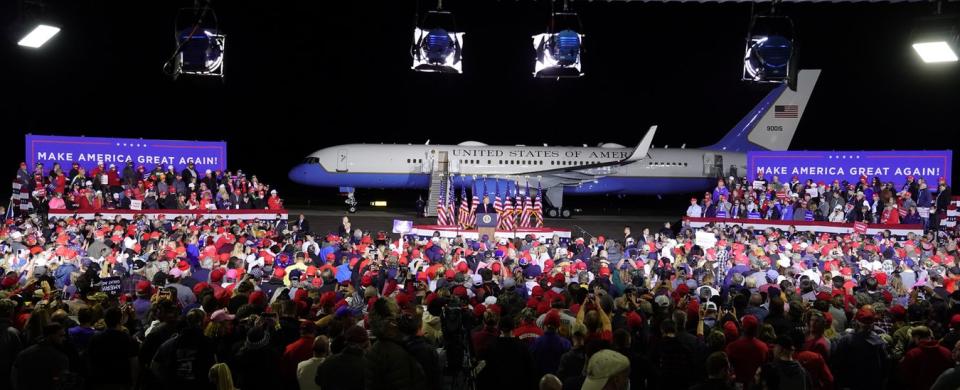 Rally de Trump en Mosinee, Wisconsin, en agosto.