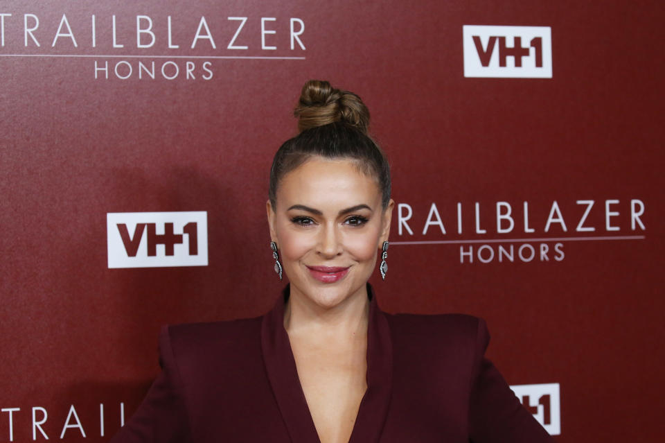 Alyssa Milano, pictured in February, teased on Twitter that she plans to make her endorsement for the 2020 presidential bid. She was mercilessly trolled over her tweet. (Photo: Michael Tran/FilmMagic)