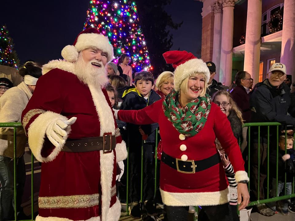 The city of Hendersonville held its annual Christmas Tree Lighting and arrival of Santa Claus on Nov. 24 on Main Street at the Historic Henderson County Courthouse.