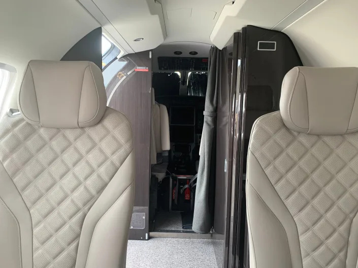 Inside the Pilatus PC-12 NGX.