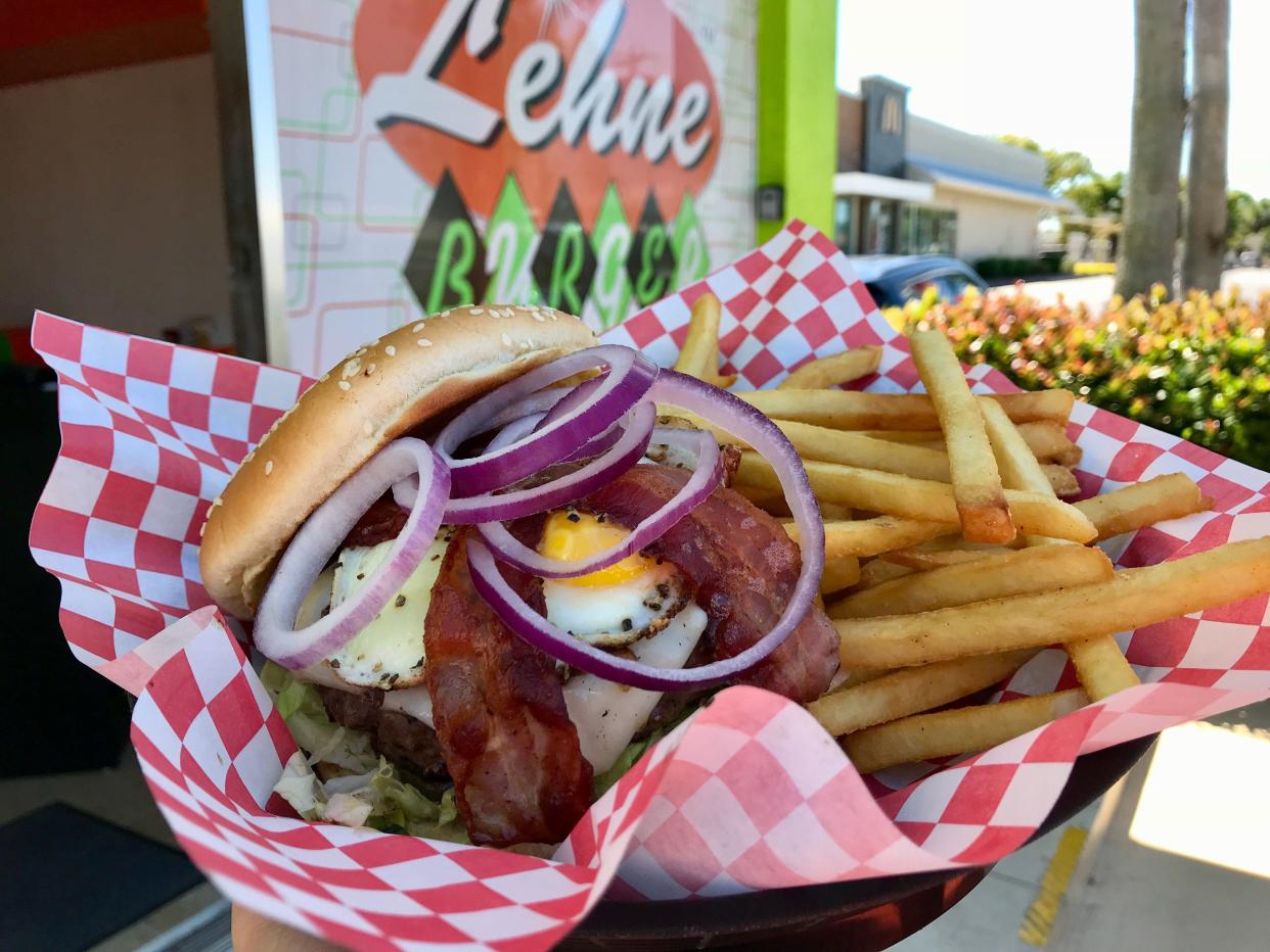 The Lehne Deluxe from Lehne Burger, which opened in March 2018 along Cape Coral Parkway East.