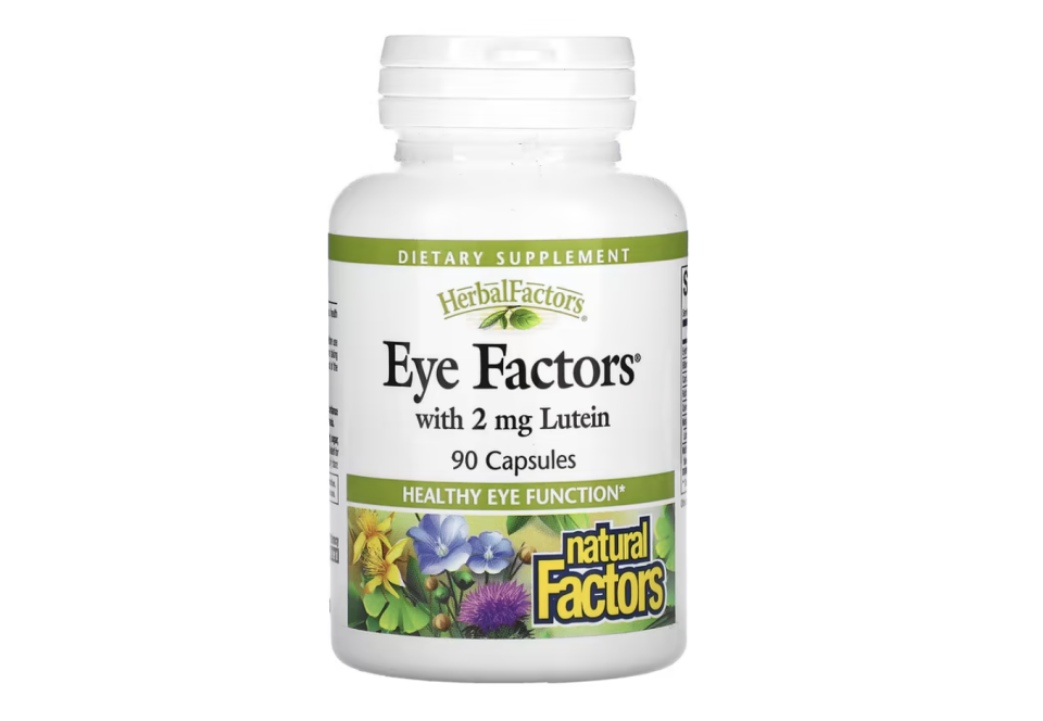 Natural Factors, Eye Factors with 2 mg Lutein, 90 Capsules. (PHOTO: iHerb Singapore)