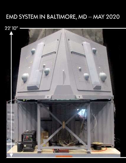 boxy frame of an an slq 32v7 electronic warfare suite on arleigh burke destroyers