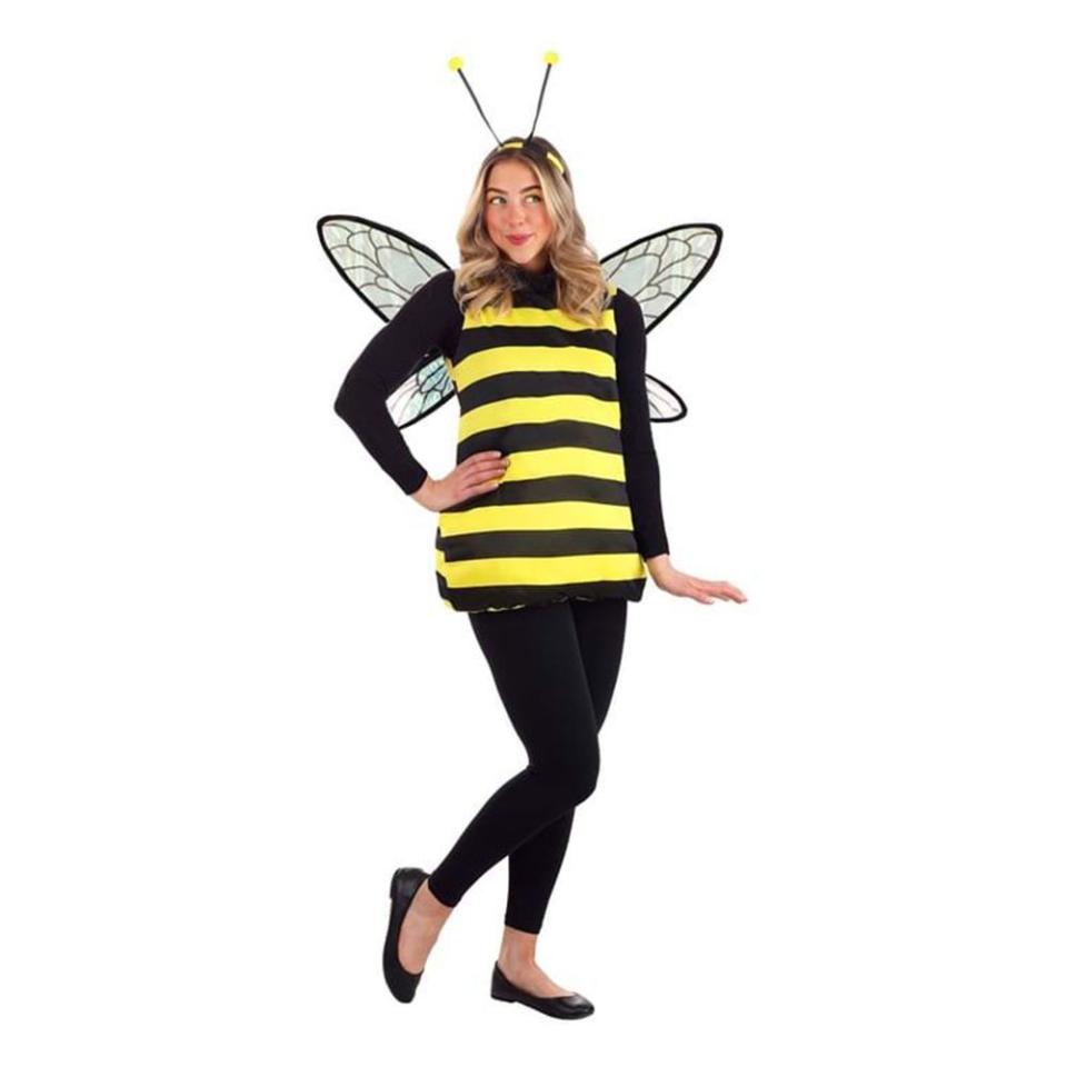 <p><a href="https://go.redirectingat.com?id=74968X1596630&url=https%3A%2F%2Fwww.halloweencostumes.com%2Fadult-buzzin-bumble-bee-costume.html&sref=https%3A%2F%2Fwww.bestproducts.com%2Flifestyle%2Fa45025373%2Fmommy-and-me-halloween-costumes%2F" rel="nofollow noopener" target="_blank" data-ylk="slk:Shop Now;elm:context_link;itc:0;sec:content-canvas" class="link ">Shop Now</a></p><p>Buzzin' Bumble Bee Costume for Adults</p><p>halloweencostumes.com</p><p>$8.75</p>