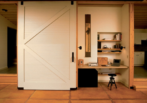 Giant barn door office