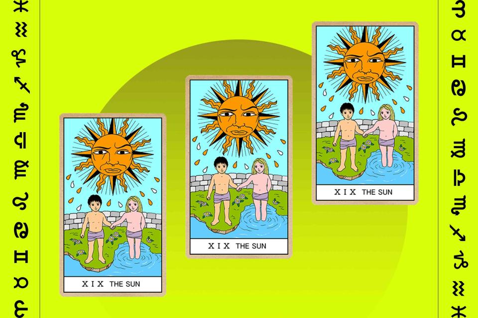 <p>Getty</p> The Sun tarot card