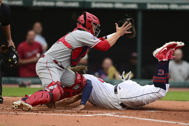 Angels rally in ninth inning to end 10-game skid at Cleveland - Los Angeles  Times