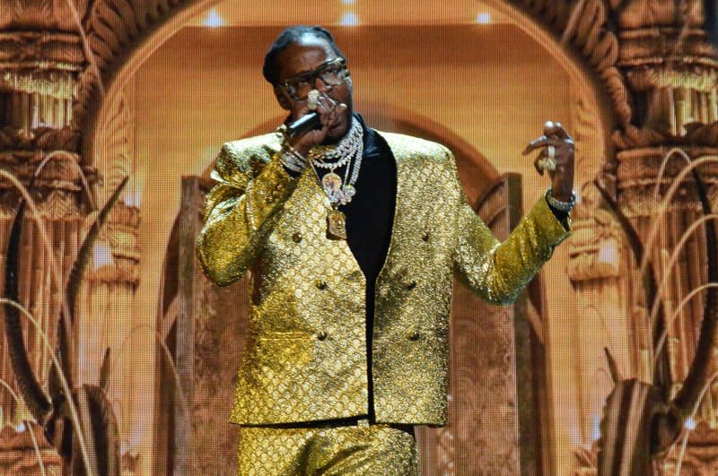 2 Chainz performs at the BET Awards in 2018. File Photo by Jim Ruymen/UPI