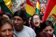 Protest against Bolivia's President Evo Morales in La Paz