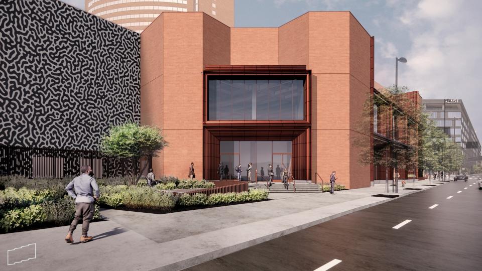 An artist's rendering of the remodeled Saks Fifth Avenue building, which will serve as the new home of Salazar restaurant.