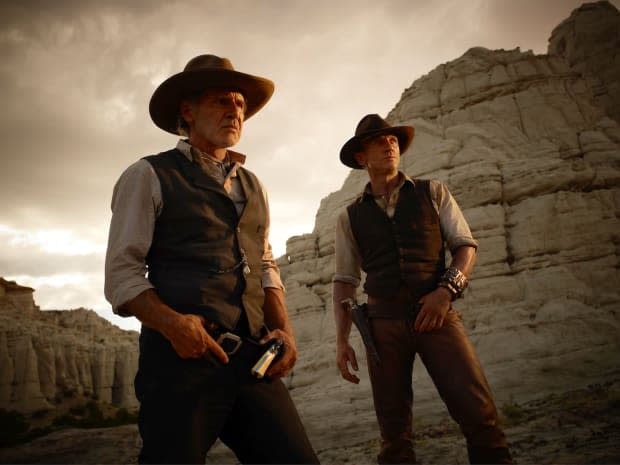 Harrison Ford and Daniel Craig in "Cowboys & Aliens"<p>Universal Pictures</p>