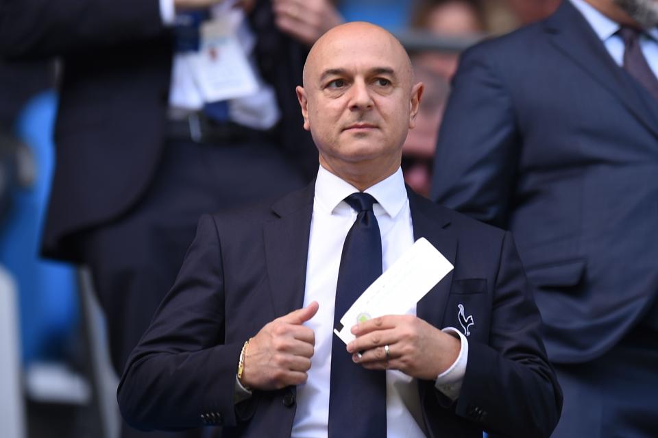 Tottenham Hotspur's English chairman Daniel Levy attends the English Premier League football match between Manchester City and Tottenham Hotspur at the Etihad Stadium in Manchester, north west England, on April 20, 2019. (Photo by Oli SCARFF / AFP) / RESTRICTED TO EDITORIAL USE. No use with unauthorized audio, video, data, fixture lists, club/league logos or 'live' services. Online in-match use limited to 120 images. An additional 40 images may be used in extra time. No video emulation. Social media in-match use limited to 120 images. An additional 40 images may be used in extra time. No use in betting publications, games or single club/league/player publications. /         (Photo credit should read OLI SCARFF/AFP/Getty Images)